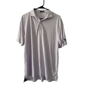 Turtleson Polo Lavender Men's Short Sleeve Collared Golf Shirt Size M Fox Logo
